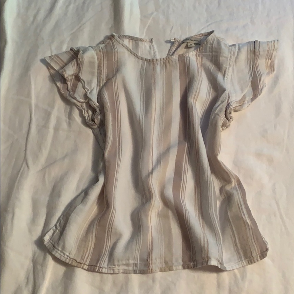 Calvin Klein Ruffle Feather Top